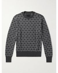 Givenchy - Logo-Jacquard Wool-Blend Sweater - Lyst