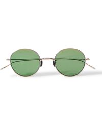 Eyevan 7285 10 Eyevan No. 5 Round-frame Titanium Sunglasses - Metallic