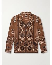 Bode - Bandana Printed Cotton Shirt - Lyst