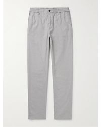Incotex - Slim-fit Straight-leg Birdseye Cotton-blend Trousers - Lyst