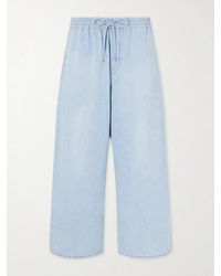 Loewe - Paula's Ibiza Wide-Leg Drawstring Jeans - Lyst