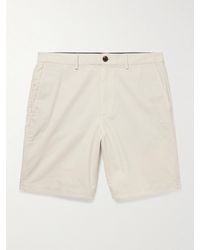 Club Monaco - Shorts a gamba dritta in twill di misto cotone Maddox - Lyst