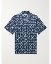 Hartford - Palm Mc Pat Convertible-collar Printed Cotton-voile Shirt - Lyst