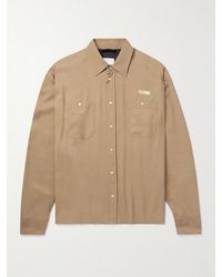 4SDESIGNS - Throwing Fits Logo-Appliquéd Twill Overshirt - Lyst