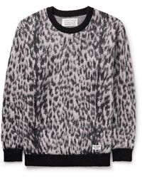 Wacko Maria - Leopard-jacquard Sweater - Lyst