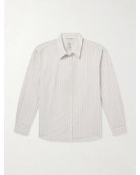 mfpen - Evening Striped Cotton-Poplin Shirt - Lyst
