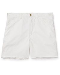 Polo Ralph Lauren - Straight-leg Distressed Garment-dyed Denim Shorts - Lyst