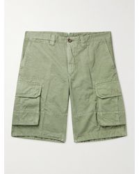 Incotex - Cotton And Linen-blend Cargo Shorts - Lyst