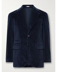 Massimo Alba - Sloop Cotton-velvet Suit Jacket - Lyst