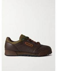 adidas Originals - Inverness Spzl Full-grain Leather And Canvas Sneakers - Lyst