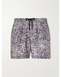 Dries Van Noten - Phibbs Straight-Leg Mid-Length Printed Swim Shorts - Lyst