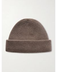 John Smedley - Sunday Ribbed Cashmere and Wool-Blend Beanie - Lyst
