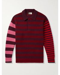 Isabel Marant - Lirio Striped Merino Wool-blend Polo Sweater - Lyst