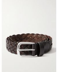Anderson's - 3Cm Woven Leather Belt - Lyst