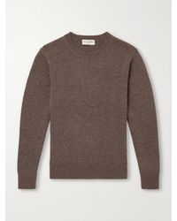 Officine Generale - Mycrew Merino Wool And Cashmere-Blend Sweater - Lyst
