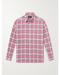 NAHMIAS - Checked Cotton-Blend Shirt - Lyst