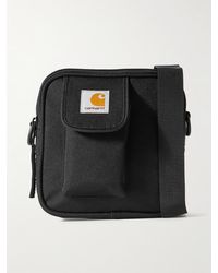 Carhartt - Essentials Small Logo-appliquéd Recycled-canvas Messenger Bag - Lyst