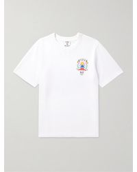 CASABLANCA - Casa Way Mountain Printed Cotton-Jersey T-Shirt - Lyst