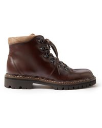 MR P. - Jacques Suede-trimmed Leather Boots - Lyst