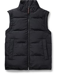 Canali - Padded Quilted Shell Gilet - Lyst