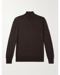 MR P. - Merino Wool Mock-Neck Sweater - Lyst