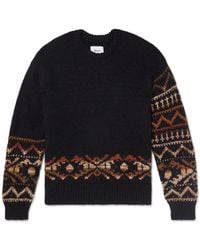 NN07 - Emil 60032 Fair Isle Wool-blend Sweater - Lyst