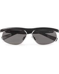 Dior - Diorider S1u Oval-frame Acetate And Silver-tone Sunglasses - Lyst