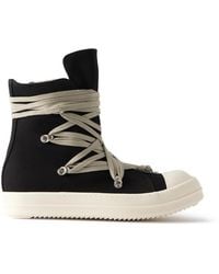 Rick Owens - Megalace Denim High-Top Sneakers - Lyst