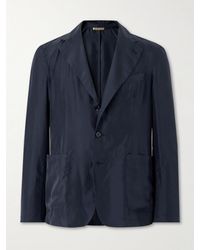 Barena - Rizzo Unstructured Garment-dyed Silk Blazer - Lyst