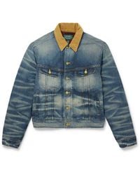 Polo Ralph Lauren - Polo Country Corduroy-Trimmed Denim Trucker Jacket - Lyst