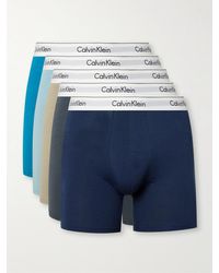 Calvin Klein - Modern Five-pack Stretch-cotton Boxer Briefs - Lyst