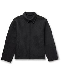 The Row - Dantes Brushed Virgin Wool And Cashmere-Blend Twill Jacket - Lyst