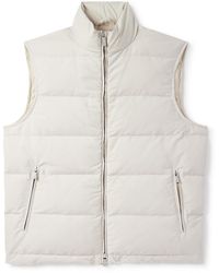 Eleventy - Quilted Tech Wool-Blend Down Gilet - Lyst