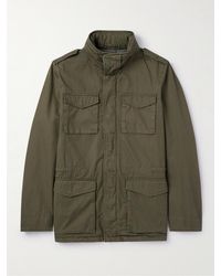 Herno - Field jacket in gabardine di cotone con cappuccio Tigri - Lyst