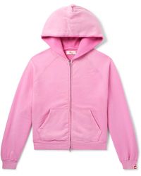 CHERRY LA - Logo-appliquéd Cotton-jersey Zip-up Hoodie - Lyst