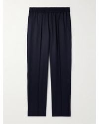 A.P.C. - Pieter Straight-Leg Pleated Wool Trousers - Lyst