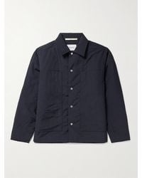 Norse Projects - Giacca in shell cerato imbottito Pelle - Lyst