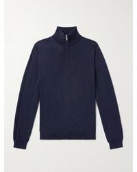 Slowear - Incotex Zanone Flexwool Half-Zip Sweater - Lyst