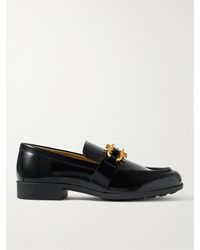 Bottega Veneta - Monsieur Embellished Patent-leather Loafers - Lyst