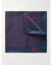 Charvet - Printed Silk-twill Pocket Sqaure - Lyst