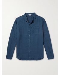 James Perse - Garment-dyed Linen Shirt - Lyst