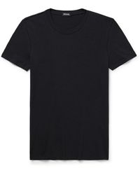 ZEGNA - Stretch-Cotton Jersey T-Shirt - Lyst