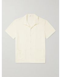 MR P. - Jersey-Panelled Organic Cotton-Piqué Shirt - Lyst