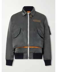 Sacai - Cotton-Blend Twill Blouson Jacket - Lyst