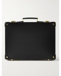 Globe-Trotter Centenary Leather-trimmed Briefcase - Black