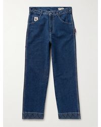 Bode - Knolly Brook gerade geschnittene Jeans mit Stickereien - Lyst
