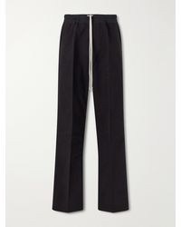 Rick Owens - Dietrich Straight-leg Cotton-twill Drawstring Trousers - Lyst