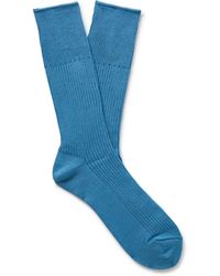 Anonymous Ism - Brilliant Ribbed-knit Socks - Lyst
