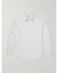De Bonne Facture - Architect Striped Cotton-Poplin Shirt - Lyst