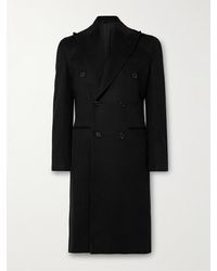 Saman Amel - Slim-fit Double-breasted Wool And Cashmere-blend Felt Overcoat - Lyst